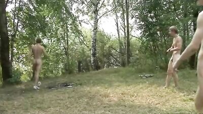 Russian Naked Fun In The Woods XXX!