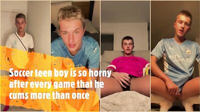 Soccer Boys Horny Cum Explosion: Twink Nude Web-Cam Fetish Solo
