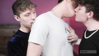 Gangbang with Brothers and Another Twink: Action-Packed Threesome!