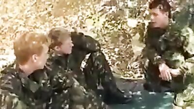 In the Army now: Bareback Action Cum Shots Handjob Oral Public Outside
