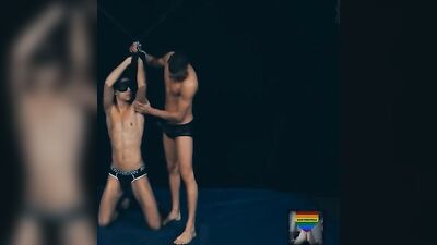 Bare Wrestling Twinks - Cum Shots and Raw Action!