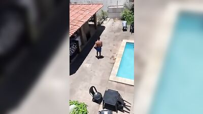 Gay Latin Pool Party Voyeur - Naked Adventure