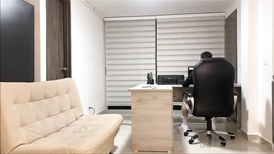 Lustful Latinos Take Over The Office in This Bareback Threesome Porn Video!