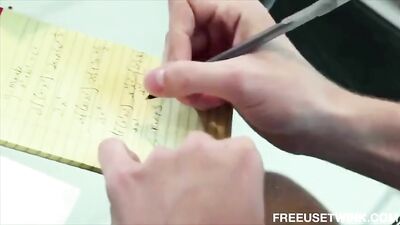 Stepdads Bareback Gangbang with College Lads!