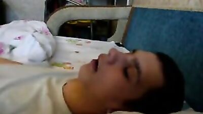 Drunk Friends Cum on Sleeping Voyeur Action Mouth DM123