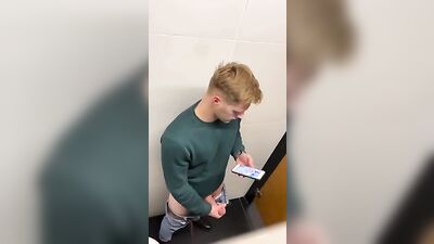 German Toilet Spy: Amateur Big Cocks Solo Straight Boys Voyeur