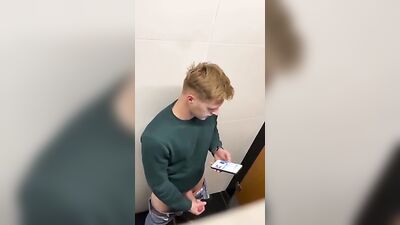 German Toilet Spy: Amateur Big Cocks Solo Straight Boys Voyeur