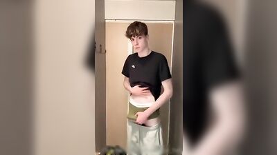 Maxences Changing Room Cumming Spree - OnlyFans Boy Jerks Off and Cums!