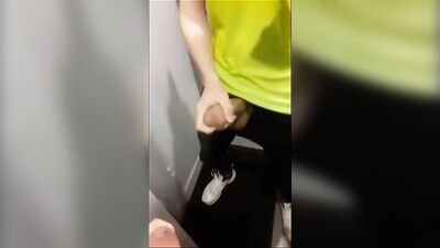 German Big Dick in the Fitting Room - Public Outdoor Cum Shots