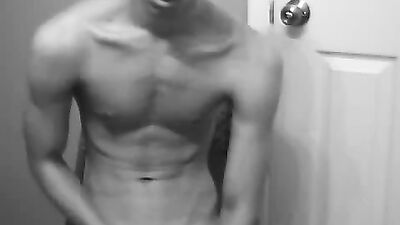 Handsome Muscle Cutie in Black and White!