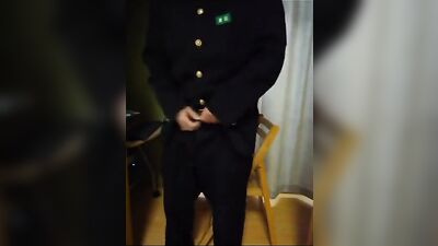 Asian Boys Quiet Handjob: Cool Cum Shots Solo!