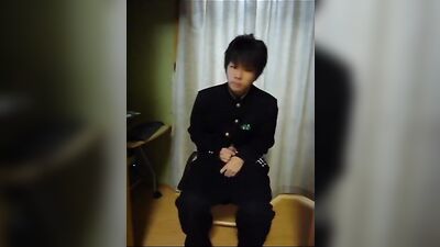 Asian Boys Quiet Handjob: Cool Cum Shots Solo!