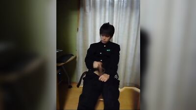 Asian Boys Quiet Handjob: Cool Cum Shots Solo!