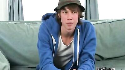 Jerking Off Justin - Cumming Twink Porn Star!