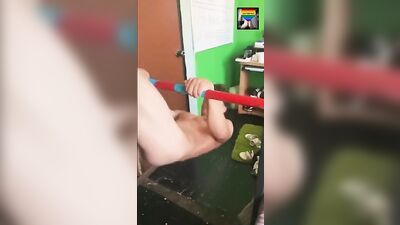 Home Solo Web-Cam Work Out: Hardcore Gay Porn Action!