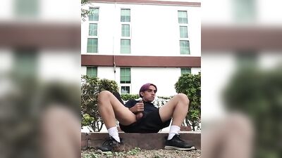 Latino Public Outside Jolt: Twink Boys Porn Surprise!