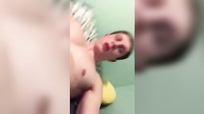 Straight Teen Bedroom Fun: Cum Shots Solo with Hot Lad