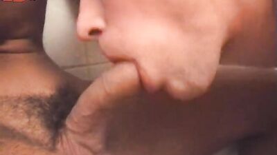 Hot Gay Bathhouse Threesome - Oral Cum Shots Group Sex