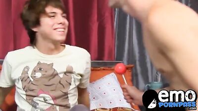 Timo Garrett cums on twinks feet after hardcore pounding twink gay porn