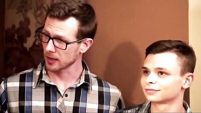 Step-Son Cum Play: Father and Muscle Boy Enjoy Helpful Assistance