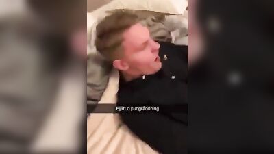 Gay Porn Fun! Hairy Balls on Fire!