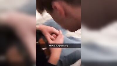 Gay Porn Fun! Hairy Balls on Fire!