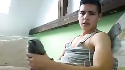 German Twink Mega Load Web-Cam Show!