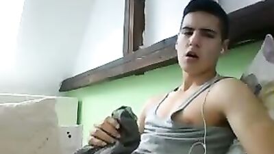 German Twink Mega Load Web-Cam Show!