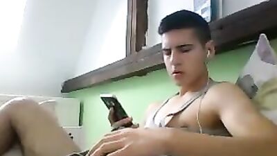 German Twink Mega Load Web-Cam Show!