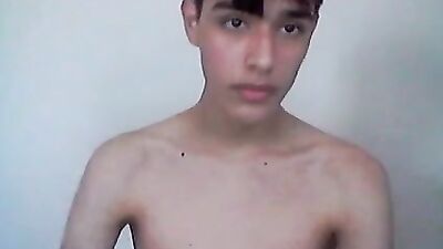 Splashing Latino Twink Cumming Hard Explodes On The Wall!
