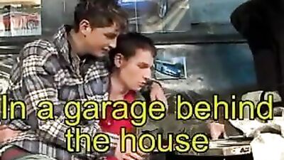 Gay Garage Fucks Behind The House - Exclusive Gay Porn Tube Video