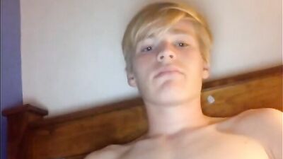 Blonde Fantasy - Cum with the Handsome Amateur Model!