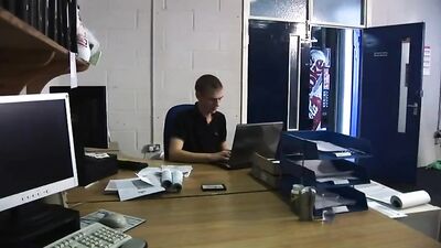 Office Daddys Big Cocks Gangbang: Smooth-Butted Twinks Ultimate Threesome