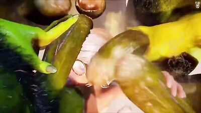 Deep Alley Orgy: Big Bareback Cocks with Raw Animated Orgasms!