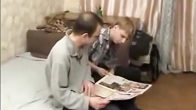 Gay Bed Fun: Father & Stepson Bareback Romp!
