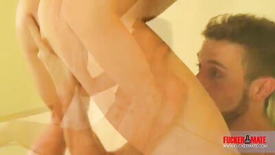 Twink Kitchen Delights: Skinny Buddy Ass and Cock Play