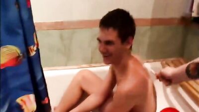 Gang of Young Drunk Gay Boys Get Naughty in the Shower!