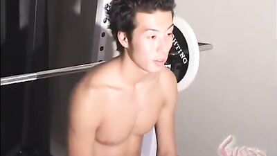 Used In The Gym Twink Asian Body Play