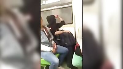 Train Handjob Addiction: Amateur Public Outside Adventure!