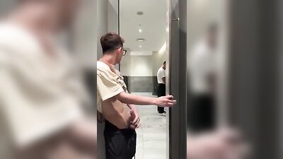 Gay Porn Video - Cum with the Older Guy in the Toilet!