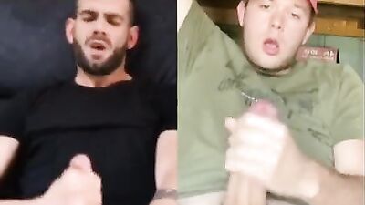 Circle Jerk Cum Fest: Blond Muscle Boys Web-Cam Porn!