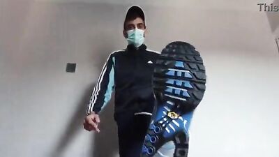 Boy Adidas And Nike Wank: Sneakers & Socks Fetish Fun Solo!