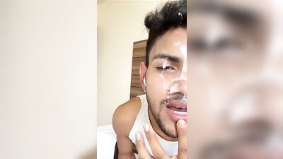 Gay Porn: AF Desi Cumboys - 12min of Facials and Cum Eaters!