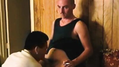 Young Marine Seduced: Bobbys Vintage Voyeur Straight Oral