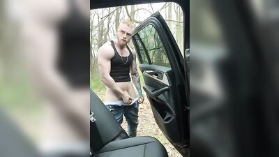 Gay Car Jerk-Off Cum: The Ultimate Outdoor Handjob