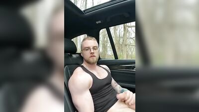 Gay Car Jerk-Off Cum: The Ultimate Outdoor Handjob