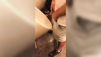 Young Mens Cock with Face: Pissing Urinals and More Exciting Gay Porn Action!