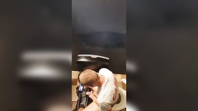 Public Fetish: Caught Looking Over Stall at BWC