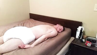 Gay Porn Diaperfag: Chastity Locked Egg Plug Futile Effort