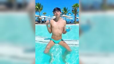 Twink Spring Pool Cutie Porn! Hot Muscle Boys Web-Cam Fun!